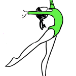 gymnast-art-green